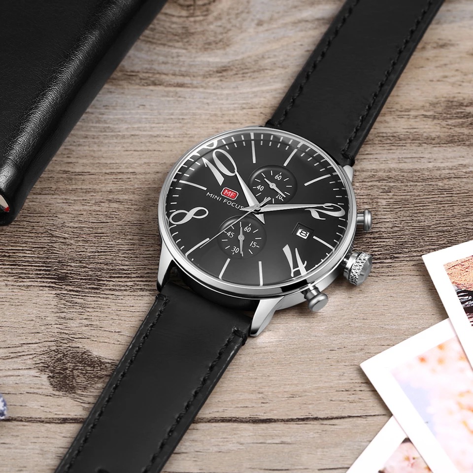 MINI FOCUS Fashion Men's Wristwatch Quartz Wrist Watch Men Multifunction  Luxury Brand Leather Strap Watches Relogio Masculino - AliExpress